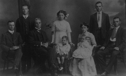 Enos Berry, Emma Thomas and children